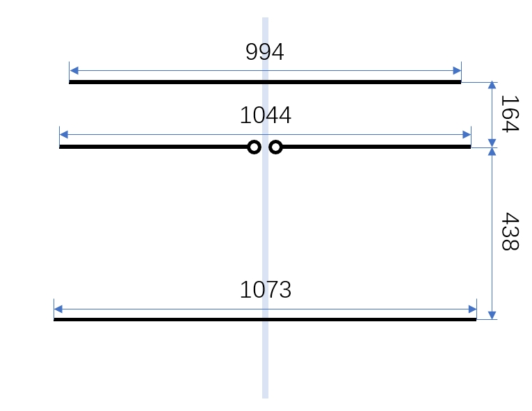 135MHz 3单元八木图纸